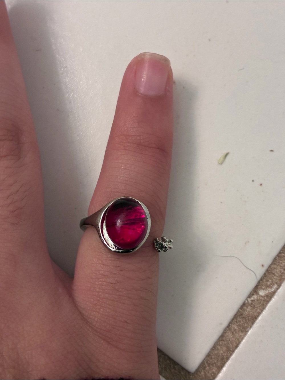 Silver Bypass Ring